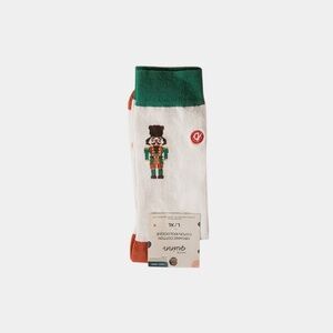 NWT Q For Quinn // Organic Cotton Nutcracker Limited Edition Holiday Socks